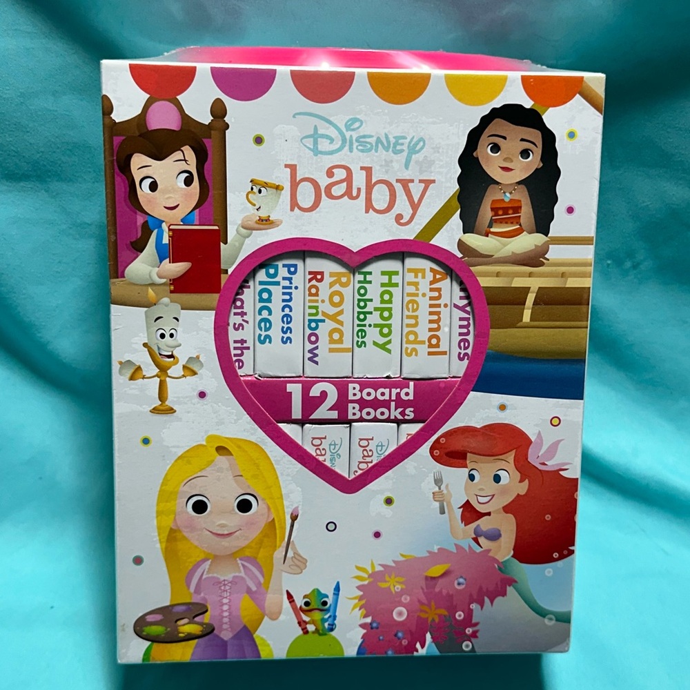 Disney Baby Board Books Set with Colorful Characters